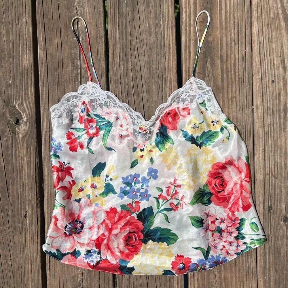 Vintage Amelia’s Silky Lingerie Tank Top Camisole
